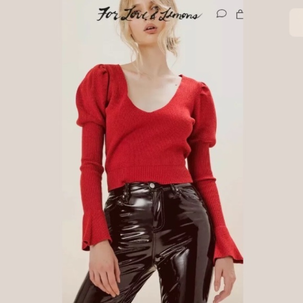 For Love and Lemons Oxford Sweater & Skirt